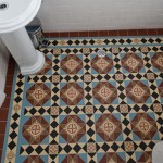 Victorian side view floor bathroom